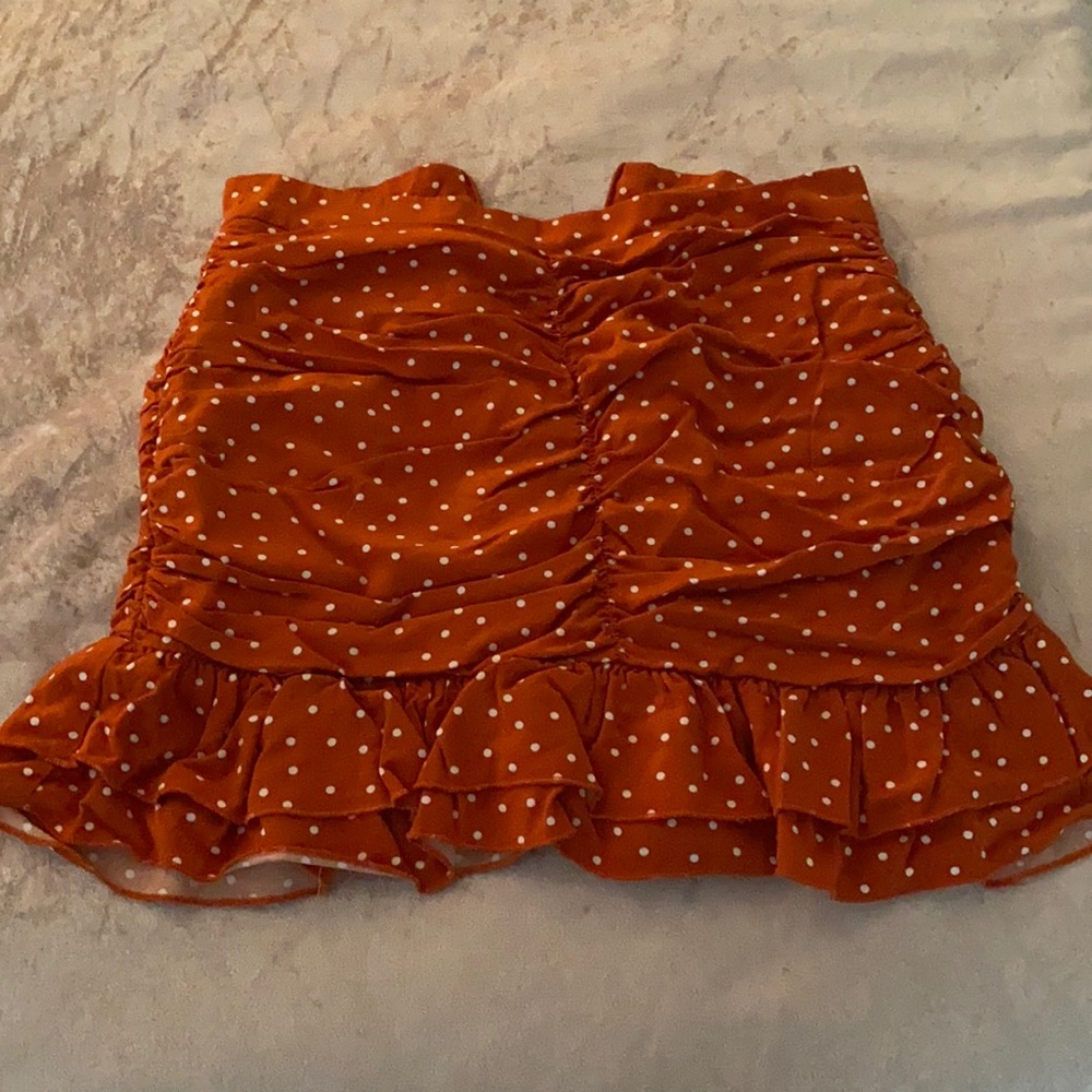 Polka dot bodycon skirt